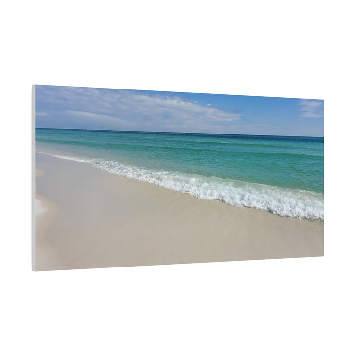 Beach Shoreline Matte Canvas Print – Tranquil Ocean Wall Art