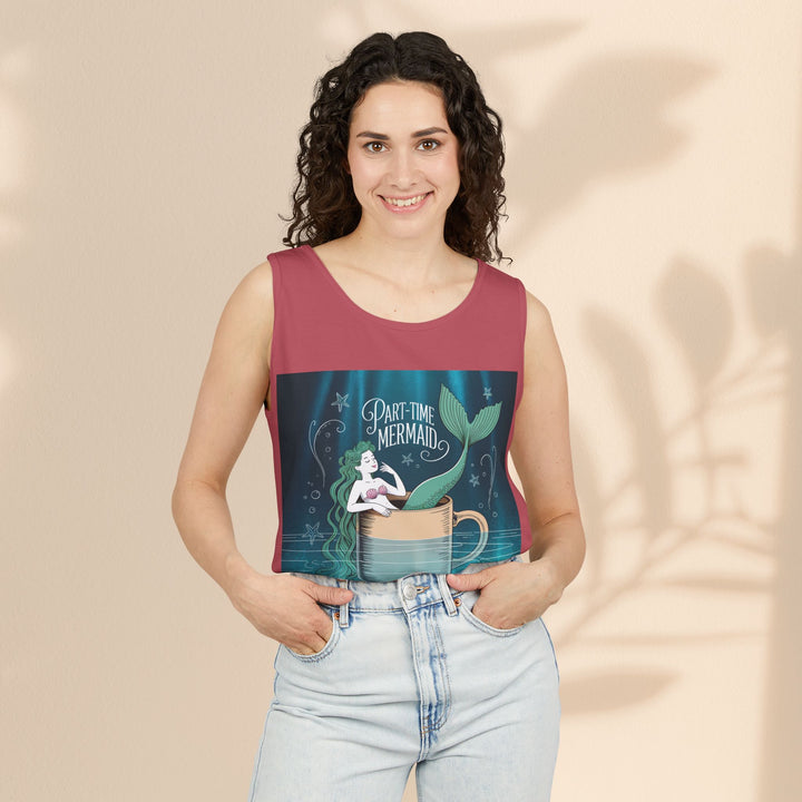 Part-Time Mermaid Unisex Tank Top, Casual Summer Tee, Cute Beachwear, Gift for Ocean Lovers, Quirky Mermaid Apparel