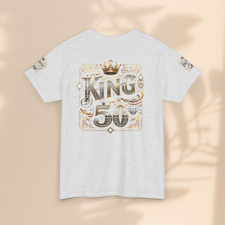 Royal 50th Birthday Tee, Vintage King Shirt, Men’s Birthday Gift, Celebrate 50 Years, Custom Graphic T-Shirt, Fun Party Top