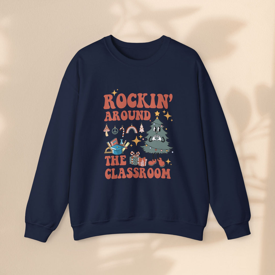 Unisex Heavy Blend™ Crewneck Sweatshirt - Rockin Around The Classroom