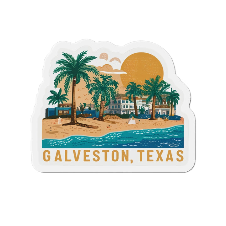 Die-Cut Magnets - Galveston Texas