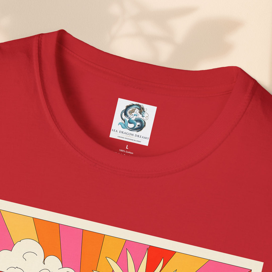 Feeling Groovy Unisex T-Shirt - Retro Mushroom Design