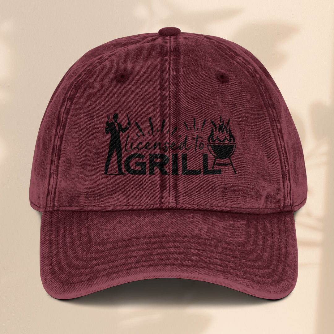 Licensed to Grill Vintage Cap (Embroidery)