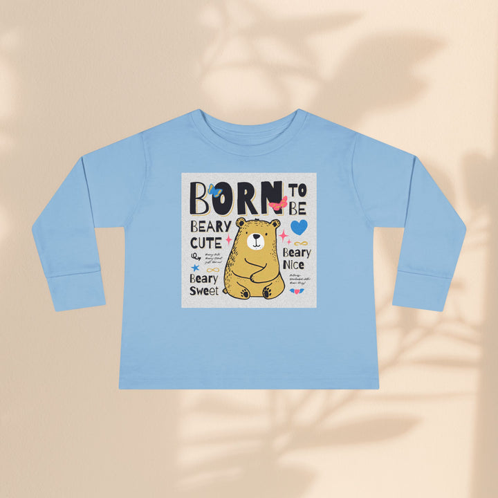 Toddler Long Sleeve Tee - Born To Be Beary Cute