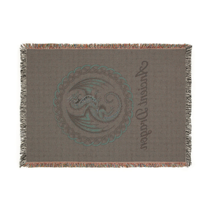 Ancient Dragon Woven Blanket – Cozy Mythical Throw, Fantasy Home Décor & Unique Gift for Dragon Lovers