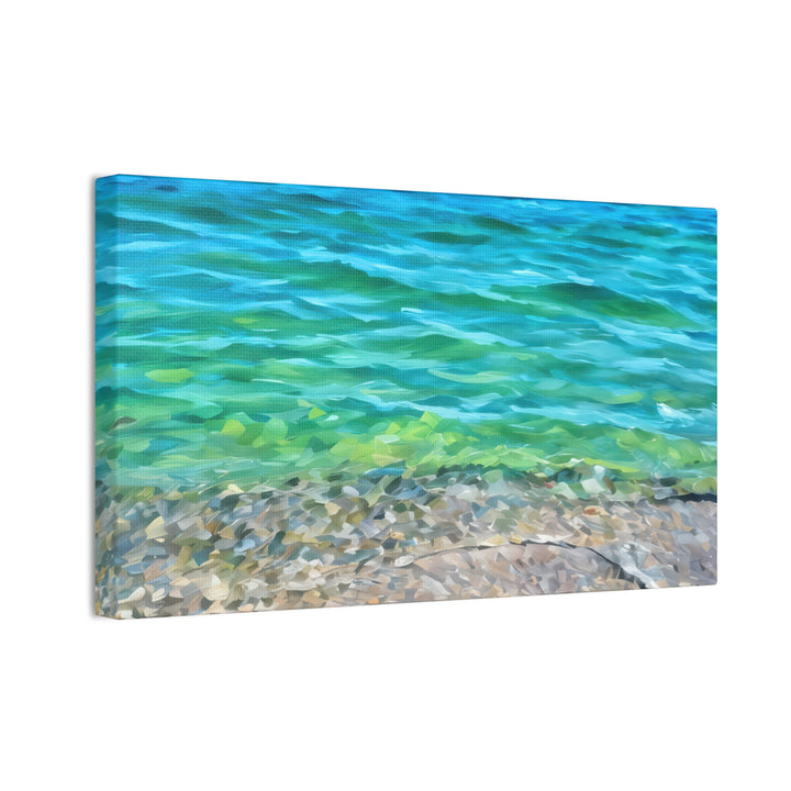Coastal Serenity Seascape Canvas Art Print