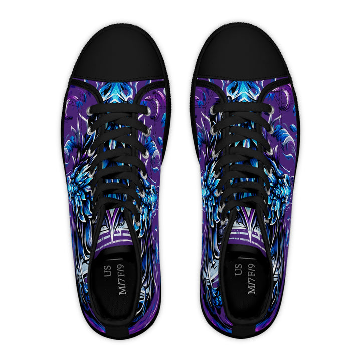 Women's High Top Sneakers - Electric Dragon