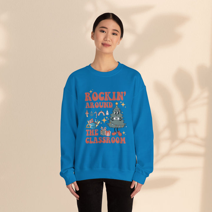 Unisex Heavy Blend™ Crewneck Sweatshirt - Rockin Around The Classroom