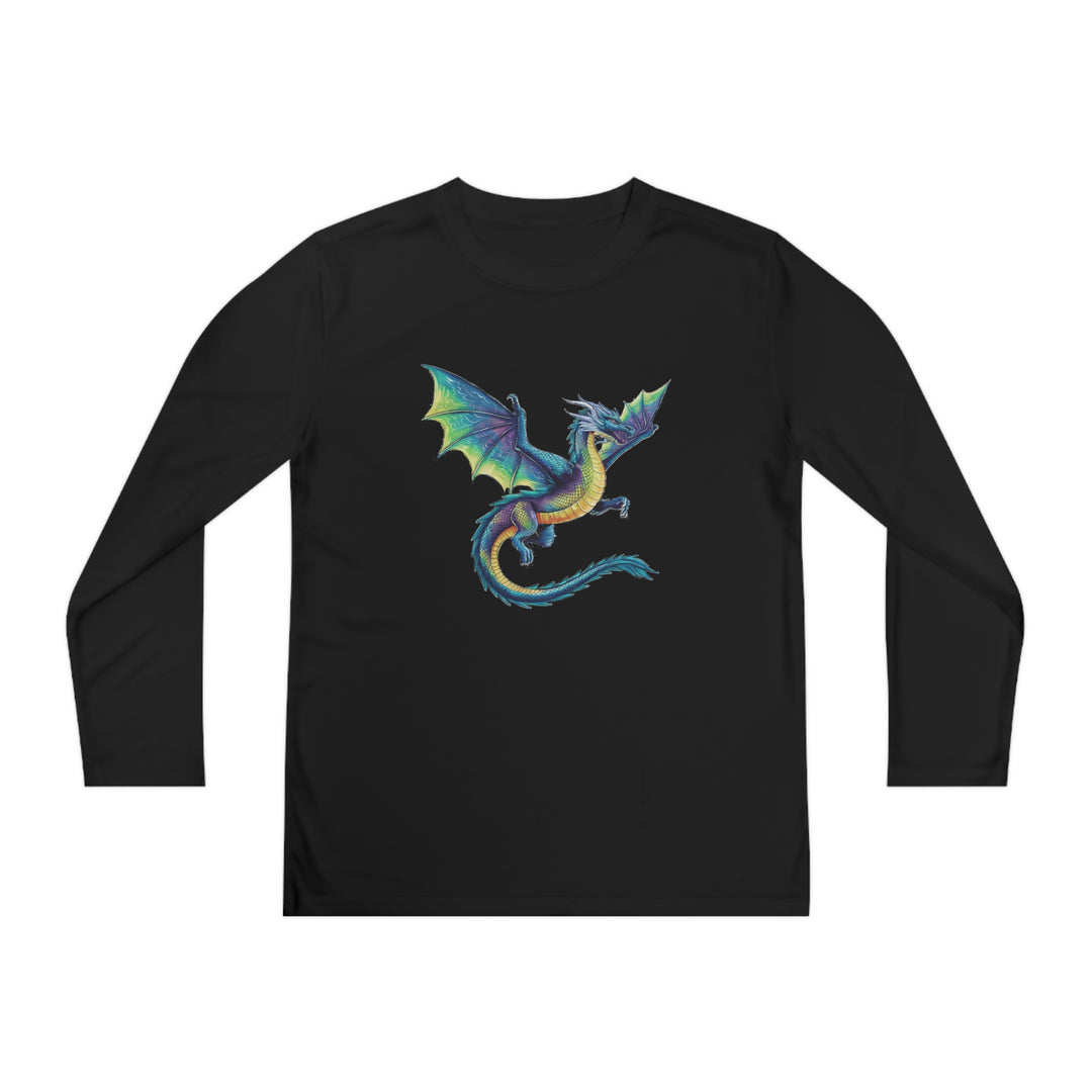 Youth Long Sleeve Competitor Tee - Electric Dragon