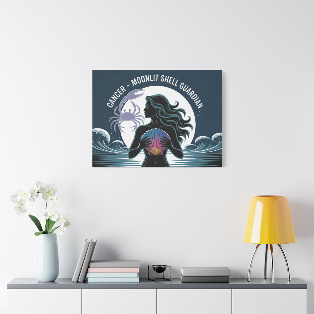Zodiac Cancer Matte Stretched Canvas Wall Art