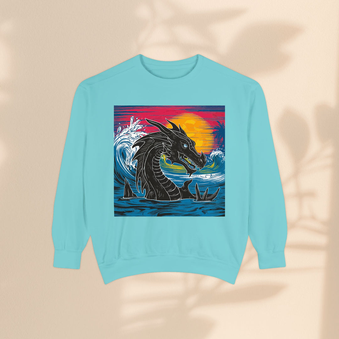 Unisex Garment-Dyed Sweatshirt - Conquering Dragon