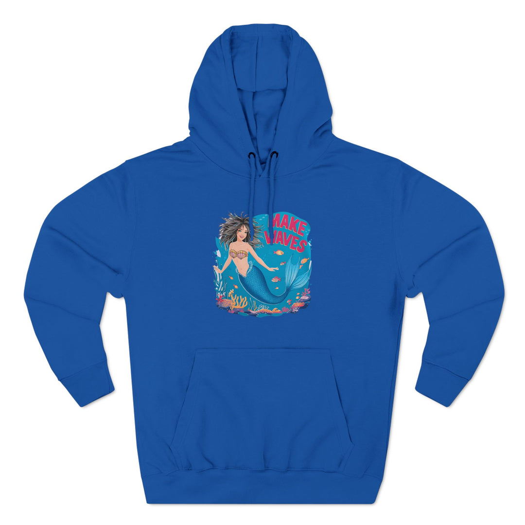 Three-Panel Fleece Hoodie - Make Waves