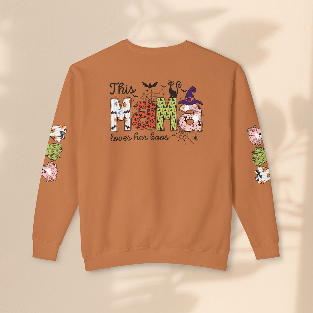 Unisex Lightweight Crewneck Sweatshirt - This Mama Loves Her Boos