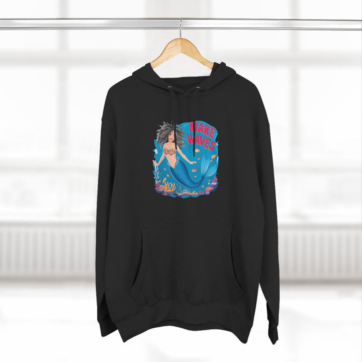 Three-Panel Fleece Hoodie - Make Waves