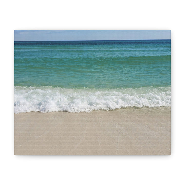 Beach Waves Matte Canvas Print – 1.25-Inch Stretched Seascape