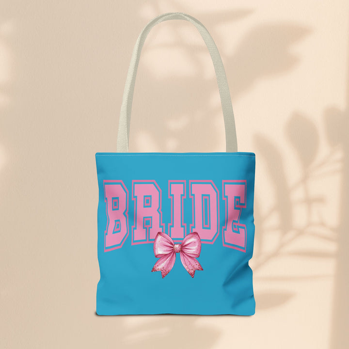 Bride Tote Bag with Bow | Bridal Shower Gift, Wedding Essentials, Bachelorette Party Accessory, Gift for Bridesmaids