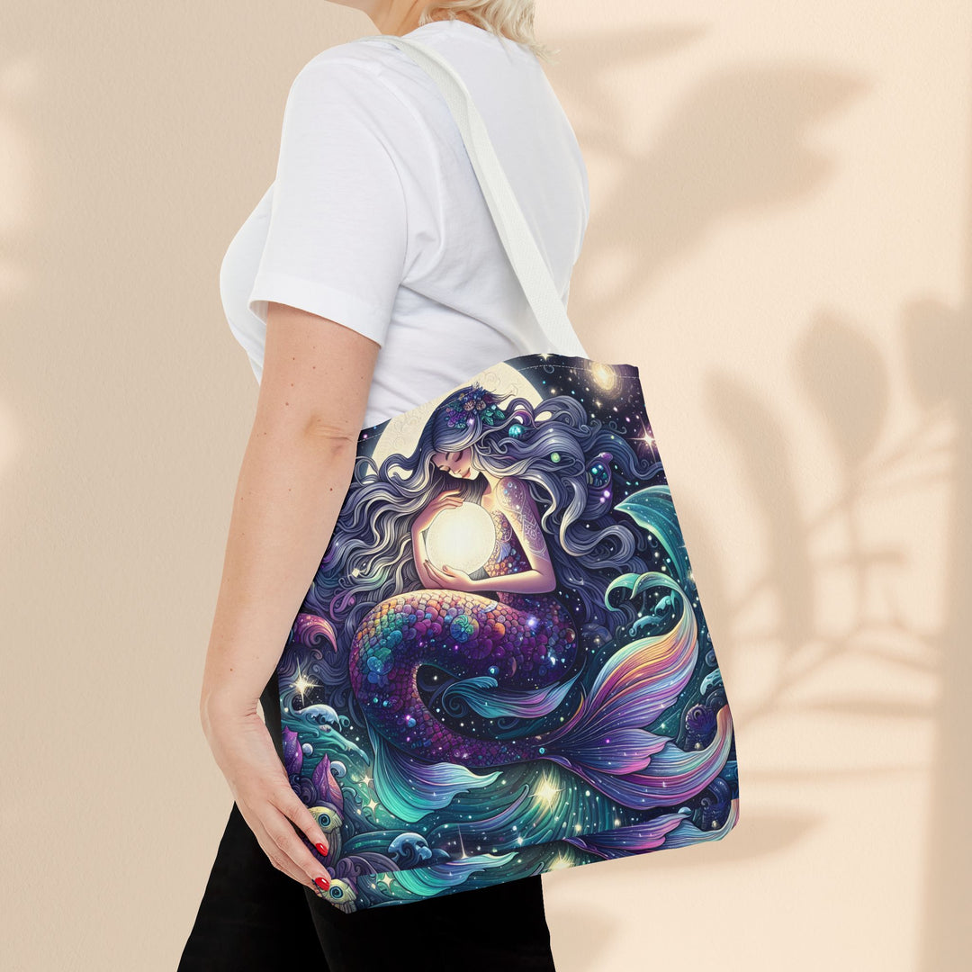 Celestial Mermaid Secret Tote Bag – Stylish Reusable Beach Trip Bag