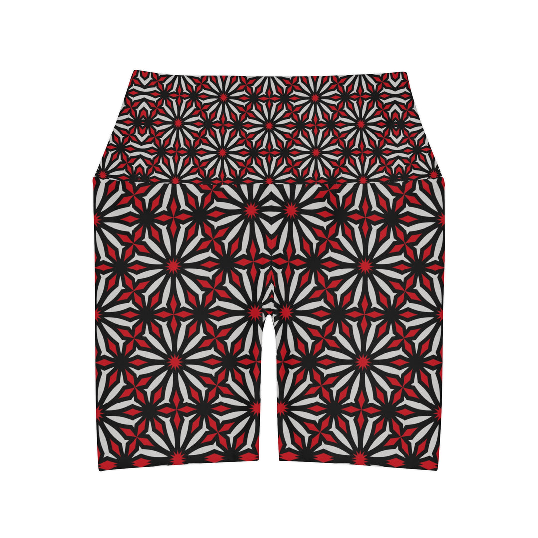 High Waisted Yoga Shorts - Eternal Bloom