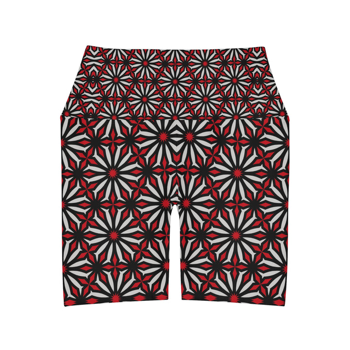 High Waisted Yoga Shorts - Eternal Bloom