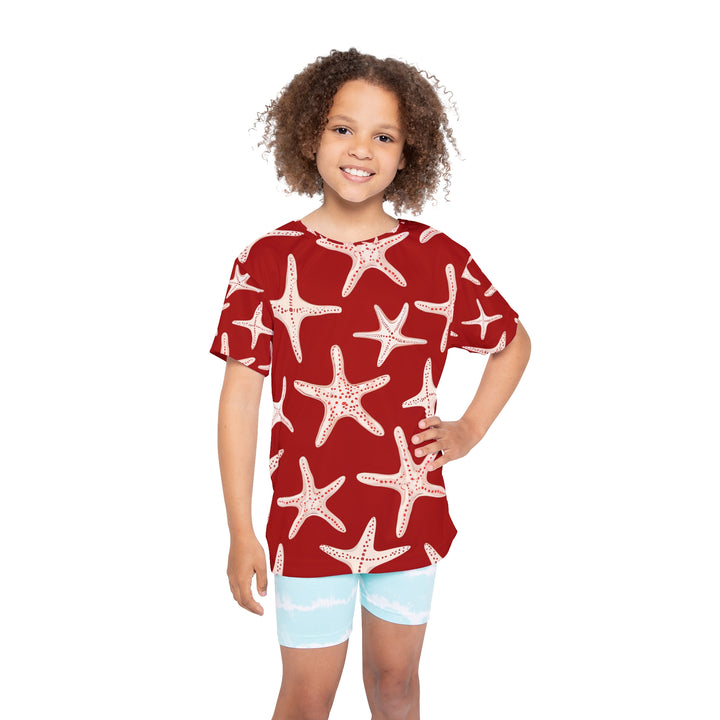 Kids Sports Jersey - Red Star