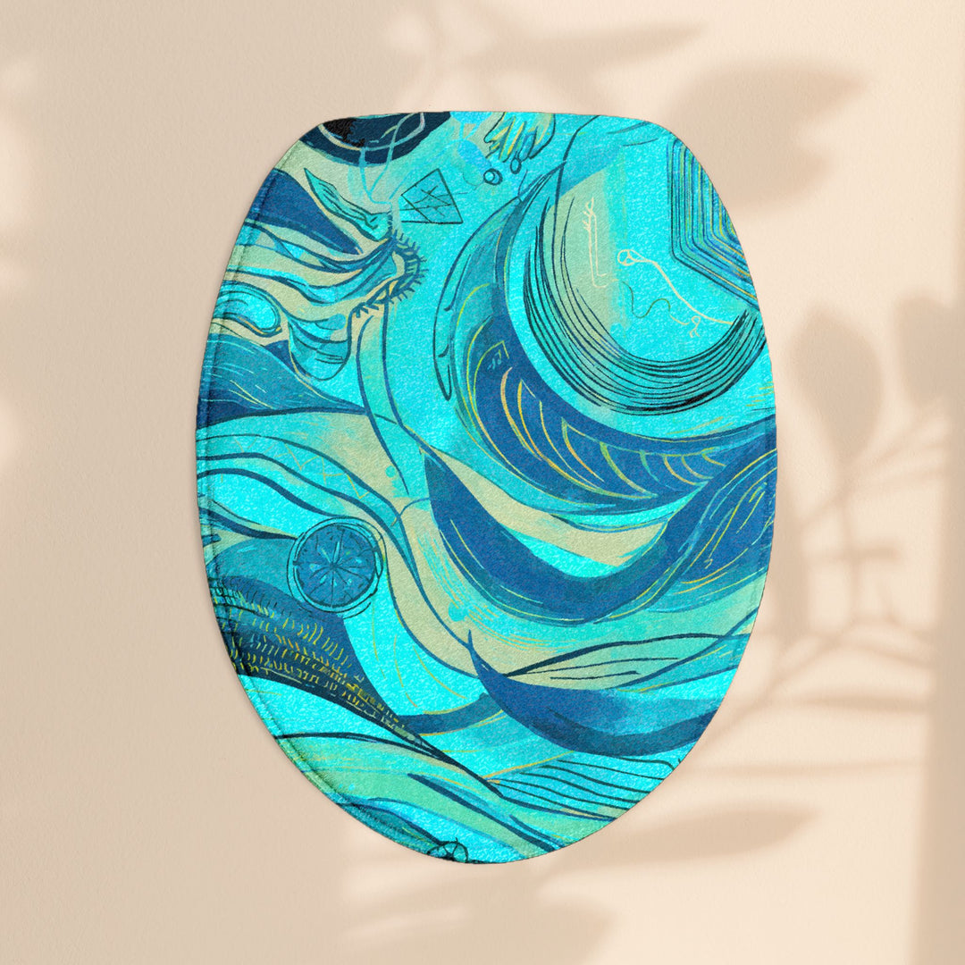 Ocean Wave 3-Piece Bath Mat Set