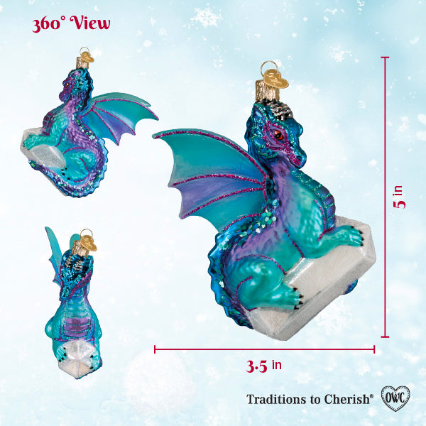 Celestial Dragon Christmas Ornament – Fantasy Holiday Décor