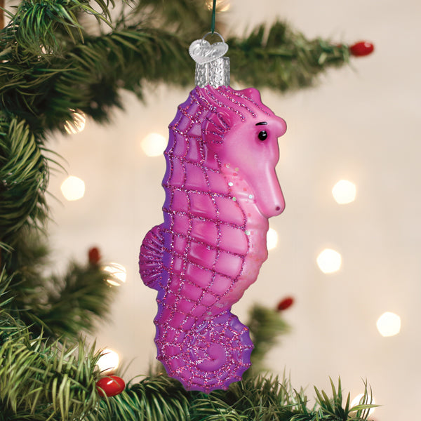 Shimmering Seahorse Christmas Ornament – Coastal Ocean Décor