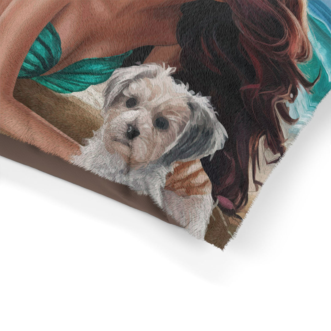 Pet Bed - Mermaid with Dog