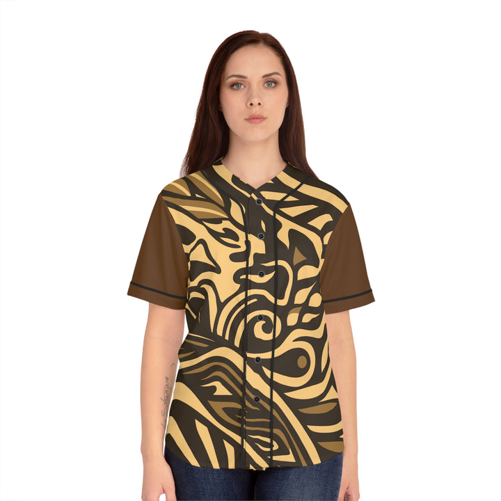 Women's Baseball Jersey - Tribal Brown