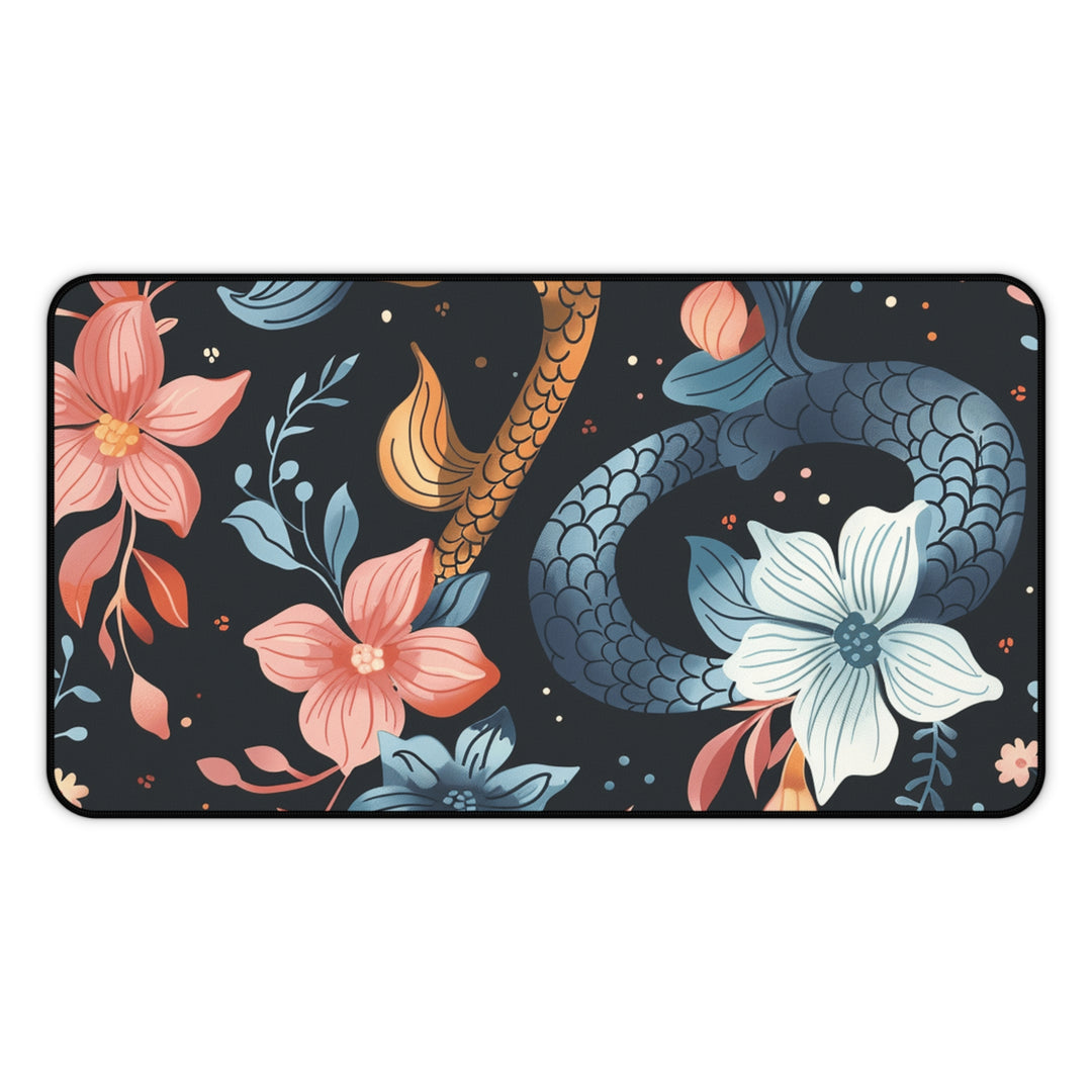 Desk Mat - Mermaid Flowers