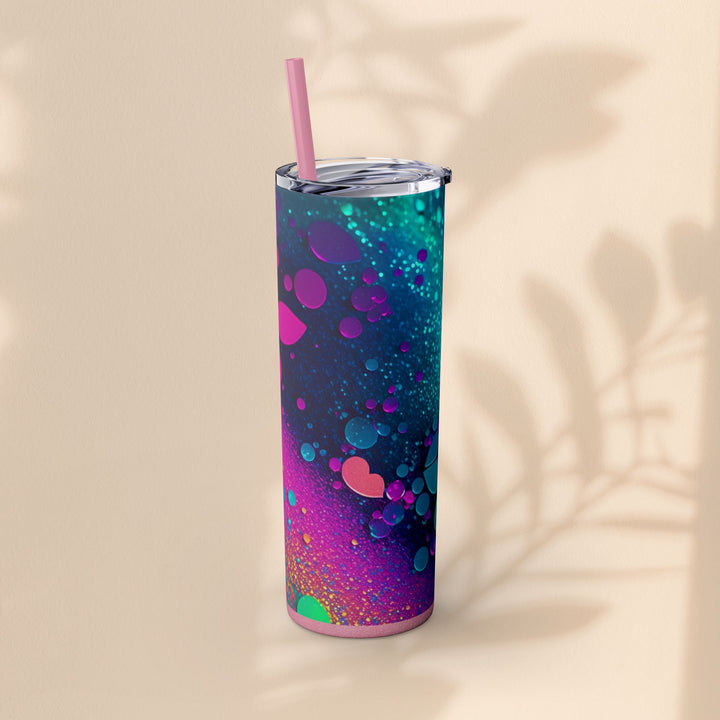 Skinny Tumbler with Straw, 20oz - Mer Sparkle