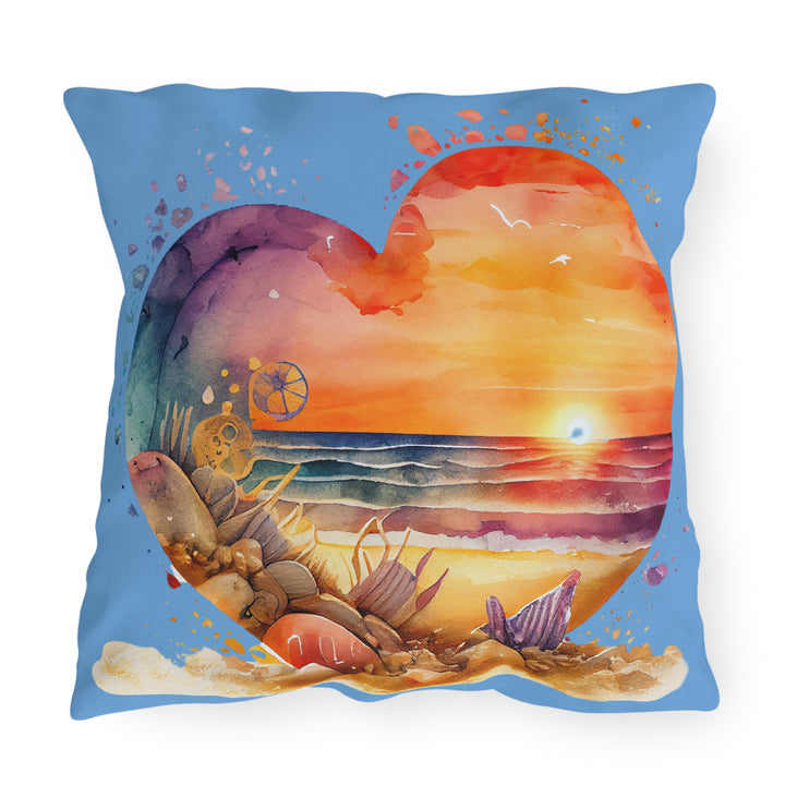 Outdoor Pillows - Beach Heart