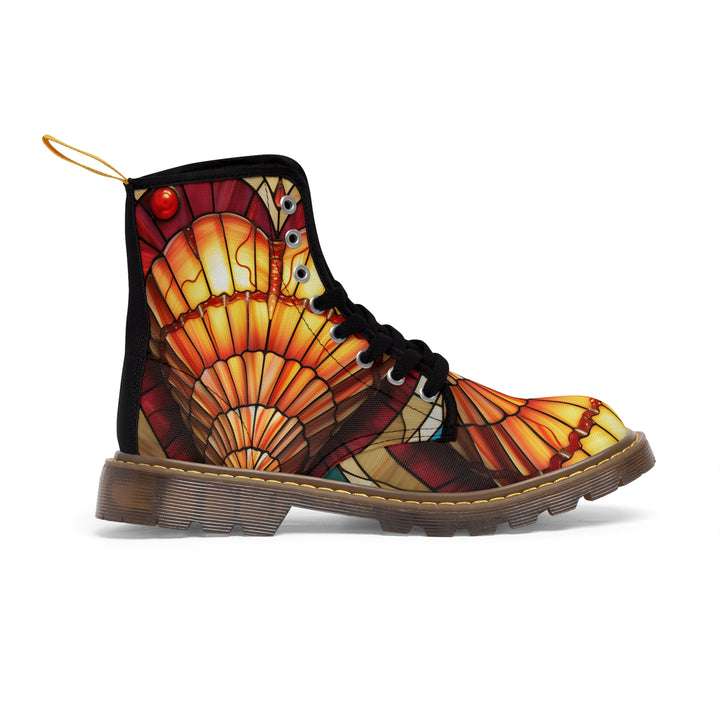 Women's Canvas Boots - Heart Shells