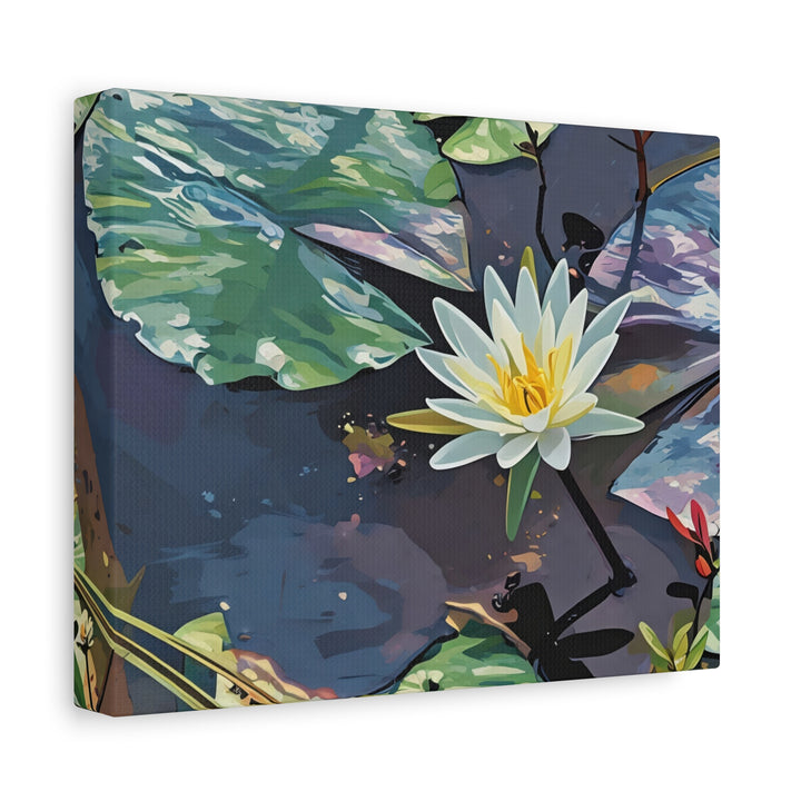 Water Lily Canvas Art Print – Nature Wall Décor