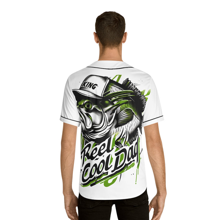 Men's Baseball Jersey (AOP) - Reel Cool Dad