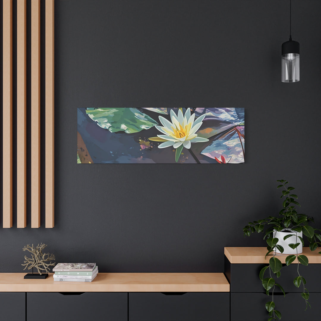 Water Lily Canvas Art Print – Nature Wall Décor