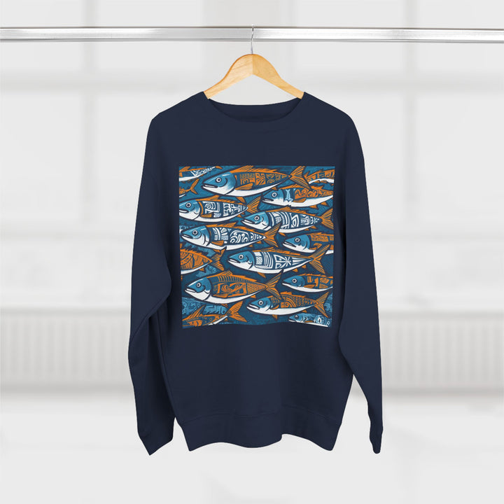 Unisex Crewneck Sweatshirt - Fish Line