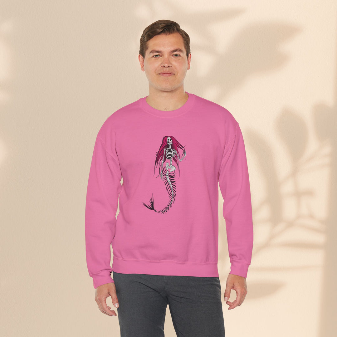 Unisex Heavy Blend™ Crewneck Sweatshirt - Halloween Mermaid Bones