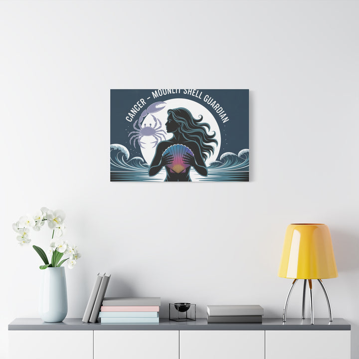 Zodiac Cancer Matte Stretched Canvas Wall Art