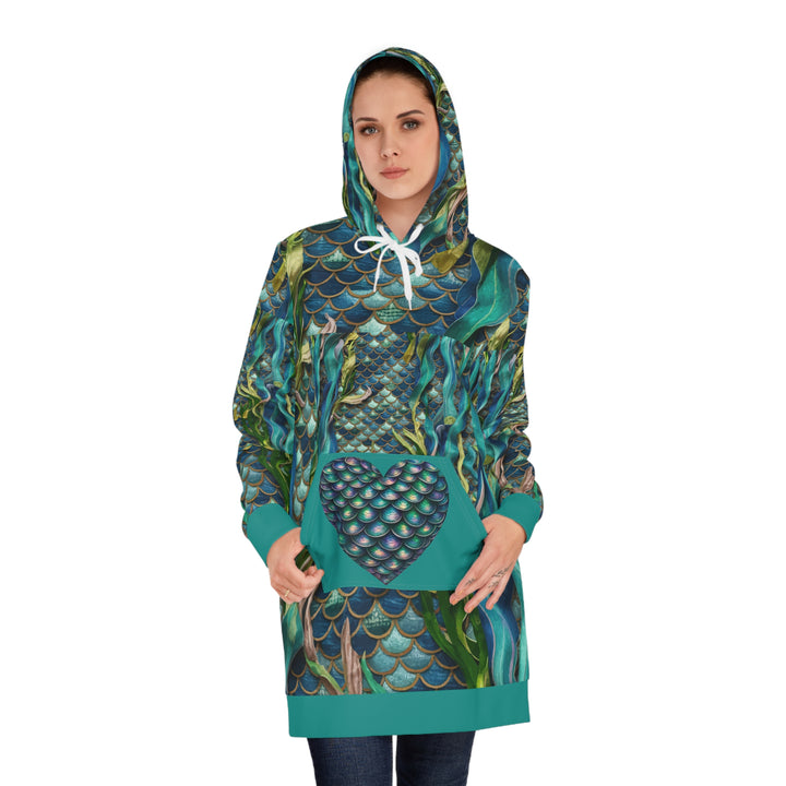 Mermaid Scale Party Hoodie Dress