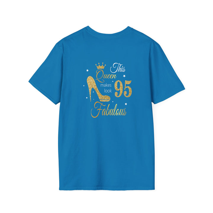 95 year old Fabulous Queen T-Shirt, Stylish Graphic Tee, Birthday Gift, Fashion Top, Statement Shirt