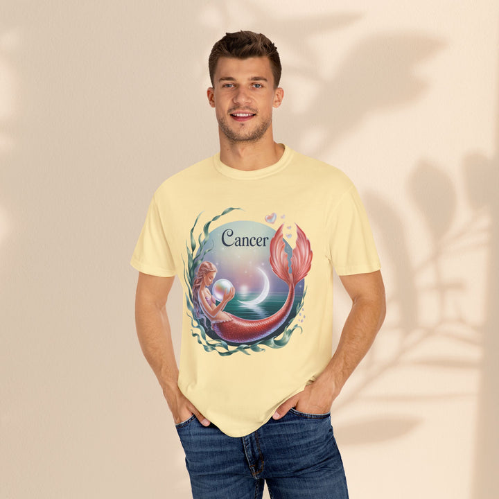 Cancer Zodiac Mermaid T-shirt, Astrology Tee, Astrological Sign Shirt, Gift for Cancer, Horoscope T-shirt, Cute Zodiac Apparel