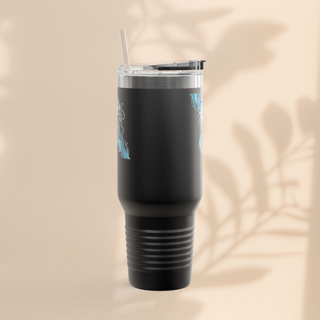 Bold Dragon Insulated Travel Mug, 40oz – Adventure, Road Trips, Unique Gift, Eco-Friendly Drinkware, Hot & Cold Beverages