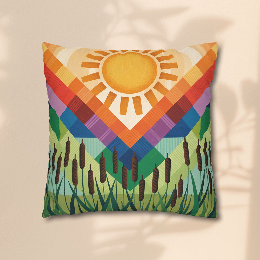 Seminole Sunburst - Vibrant Sunburst Decorative Pillowcase