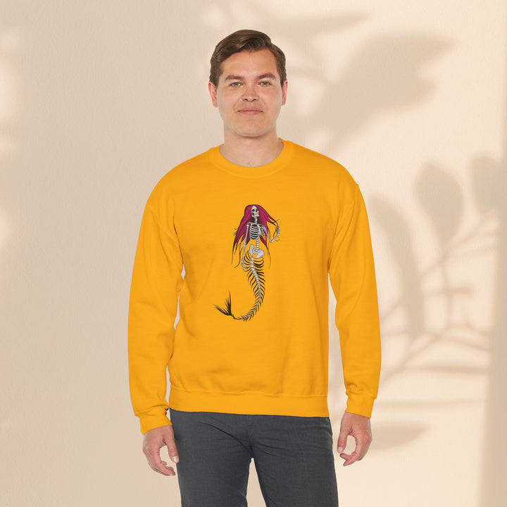 Unisex Heavy Blend™ Crewneck Sweatshirt - Halloween Mermaid Bones