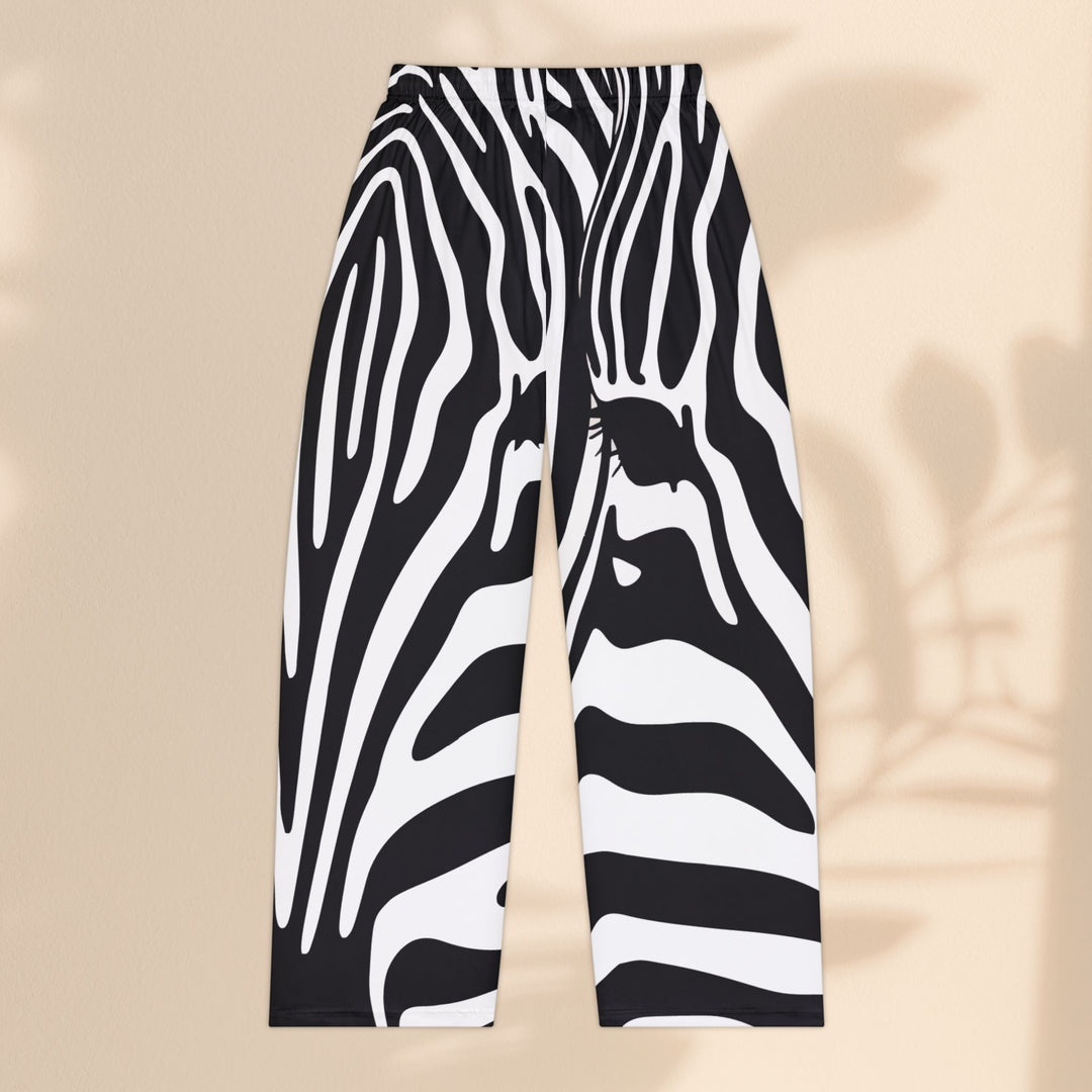Zebra Print Women's Pajama Pants — Relaxed Lounge Sleepwear