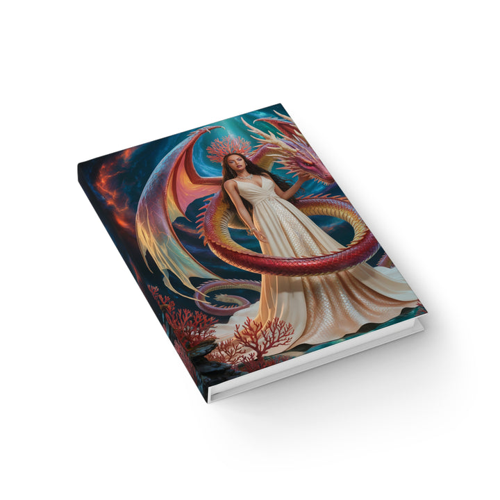 Fantasy Dragon Queen Journal | Artful Notebook for Creatives, Gift for Fantasy Lovers, Moons and Magic Theme, Writing, Sketching