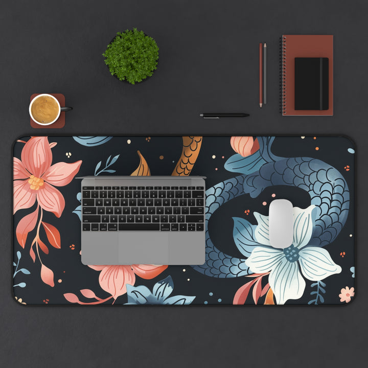 Desk Mat - Mermaid Flowers