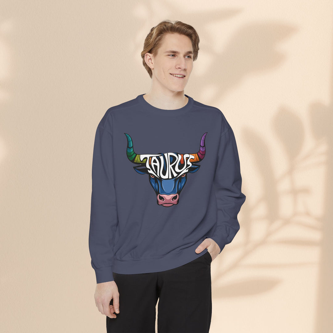 Unisex Garment-Dyed Sweatshirt - Taurus