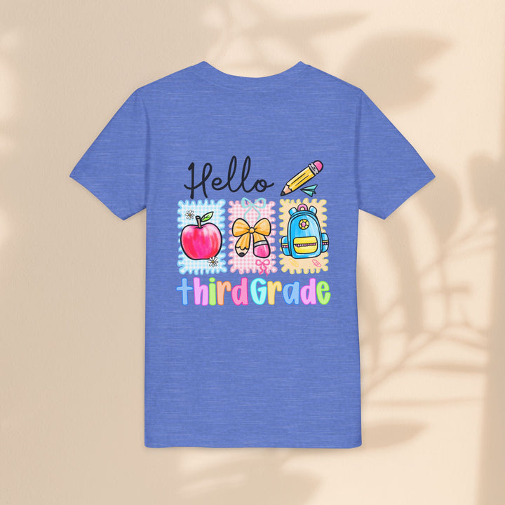 Colorful Third Grade Youth Tee, Back to School Shirt, Kids Graphic T-Shirt, 3rd Grade Celebration Apparel, Cute School Outfit, Fun [...]